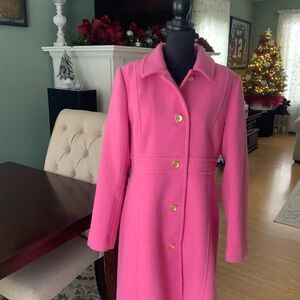 J. Crew Vibrant Pink Coat NWT